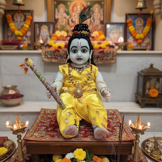 Premium Silicon Laddu Gopal Murti