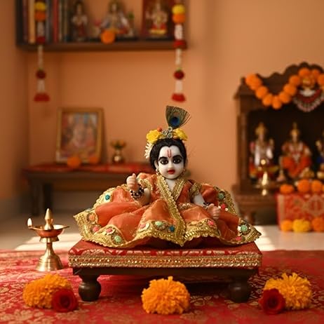 Premium Silicon Laddu Gopal Murti